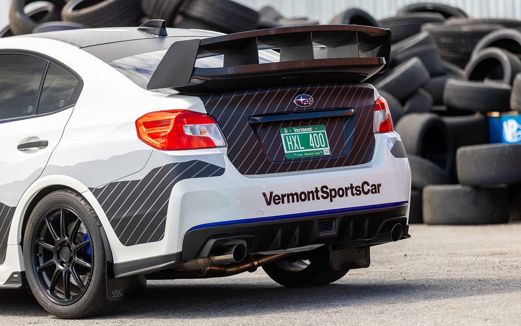 VSC Performance White STI Rear Wing Tires